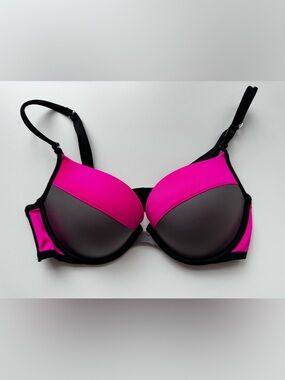 NEW Victoria's Secret Pink and Black Push-up Bra, size 38B